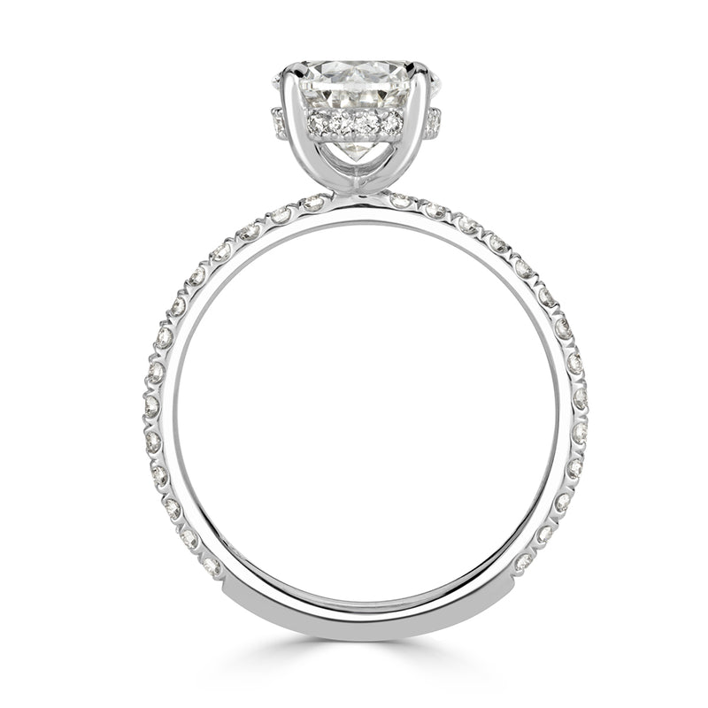 3.00ct Oval Cut Diamond Engagement Ring