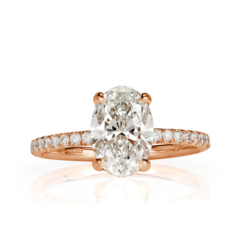 2.00ct Oval Cut Diamond Engagement Ring