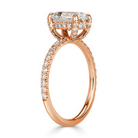 2.00ct Oval Cut Diamond Engagement Ring