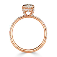 2.00ct Oval Cut Diamond Engagement Ring