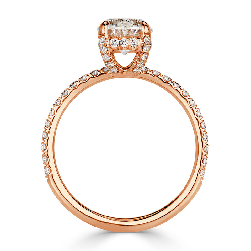 2.00ct Oval Cut Diamond Engagement Ring