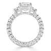 6.84ct Emerald Cut Diamond Engagement Ring