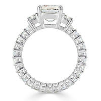 6.84ct Emerald Cut Diamond Engagement Ring