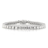 10.05ct Round Brilliant Cut Diamond Tennis Bracelet in 14k White Gold
