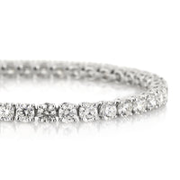 10.05ct Round Brilliant Cut Diamond Tennis Bracelet in 14k White Gold