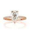 1.87ct Pear Shaped Diamond Engagement Ring