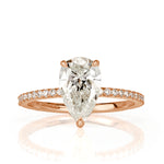 1.87ct Pear Shaped Diamond Engagement Ring