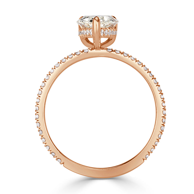 1.87ct Pear Shaped Diamond Engagement Ring