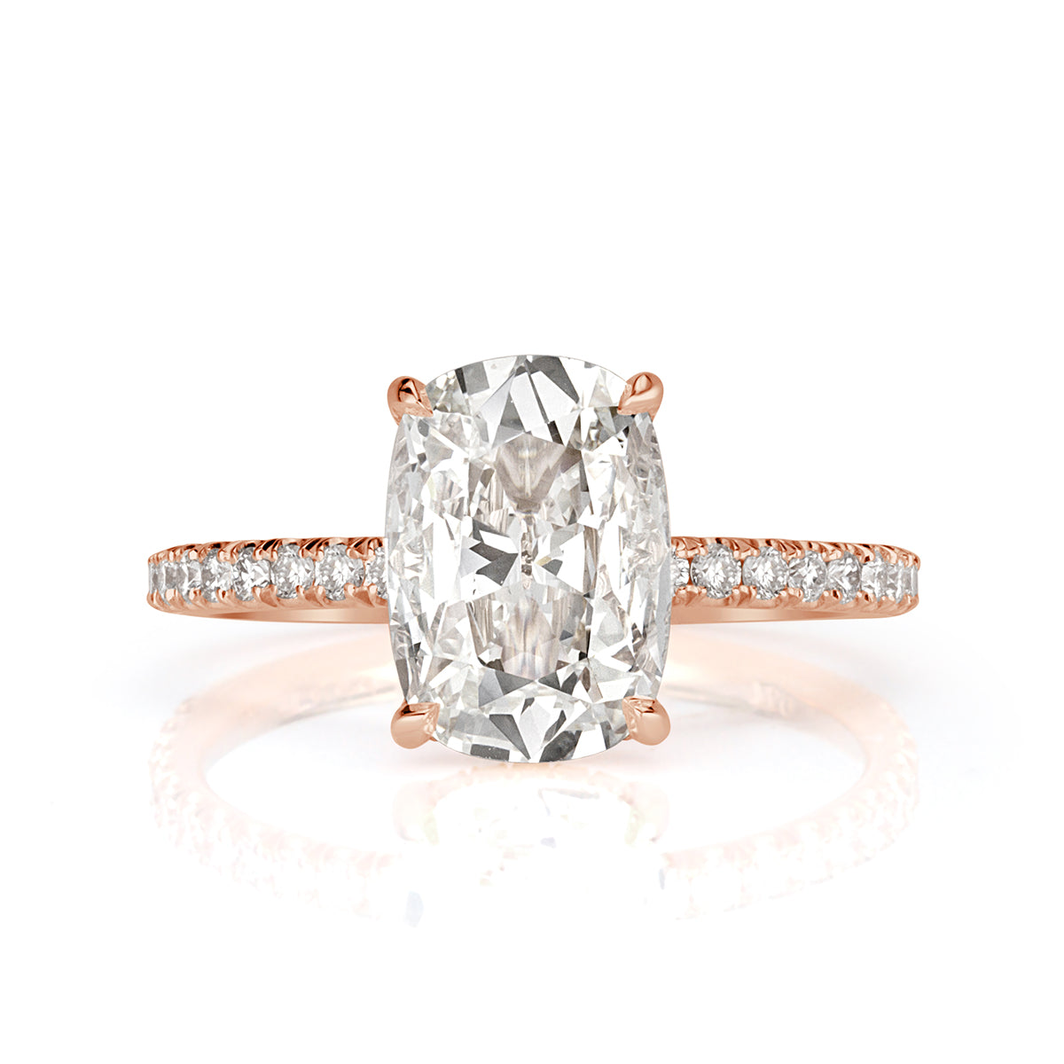 2.36ct Cushion Cut Diamond Engagement Ring