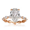 3.11ct Pear Shaped Diamond Engagement Ring