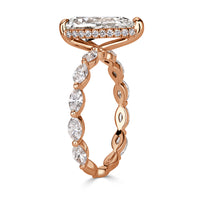 3.11ct Pear Shaped Diamond Engagement Ring