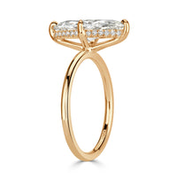 2.10ct Marquise Cut Diamond Engagement Ring