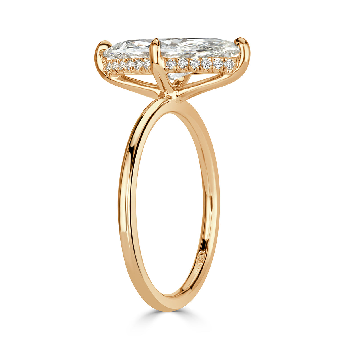 2.10ct Marquise Cut Diamond Engagement Ring