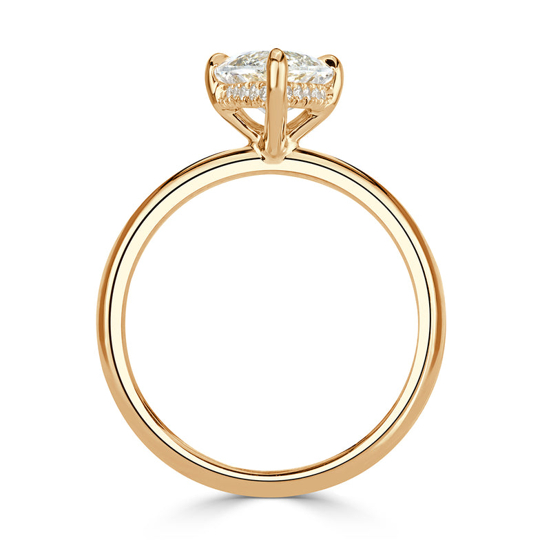 2.10ct Marquise Cut Diamond Engagement Ring