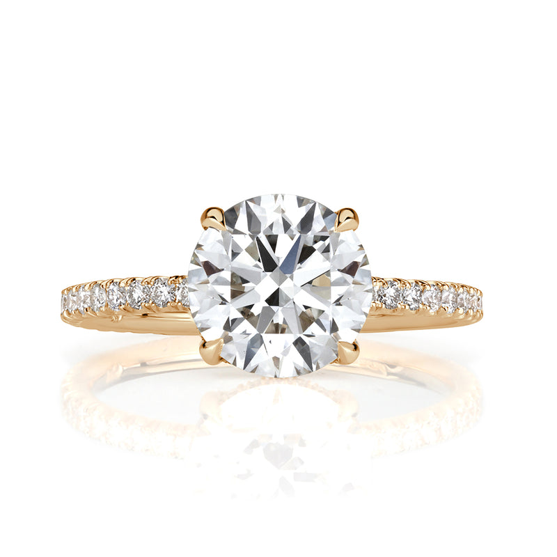 2.63ct Round Brilliant Cut Diamond Engagement Ring