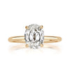 2.11ct Old Mine Cut Diamond Engagement Ring