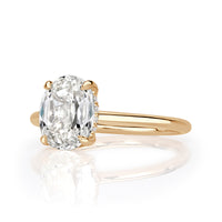 2.11ct Old Mine Cut Diamond Engagement Ring