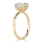 2.11ct Old Mine Cut Diamond Engagement Ring