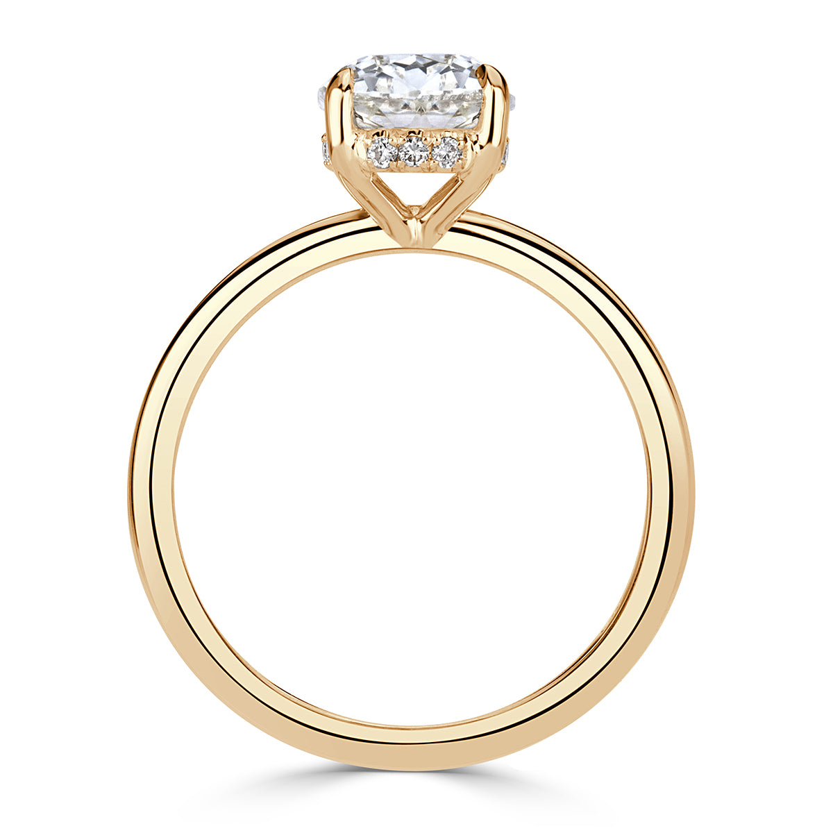 2.11ct Old Mine Cut Diamond Engagement Ring