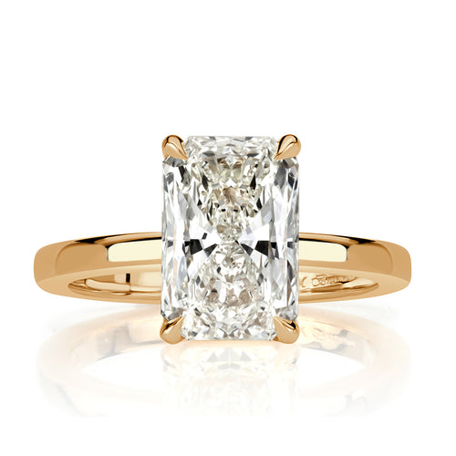 3.08ct Radiant Cut Diamond Engagement Ring
