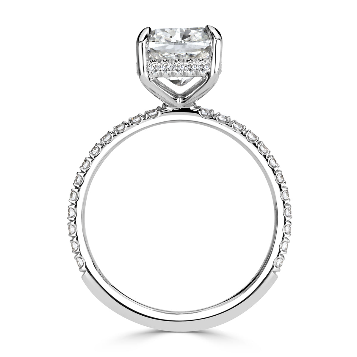 3.49ct Cushion Cut Diamond Engagement Ring