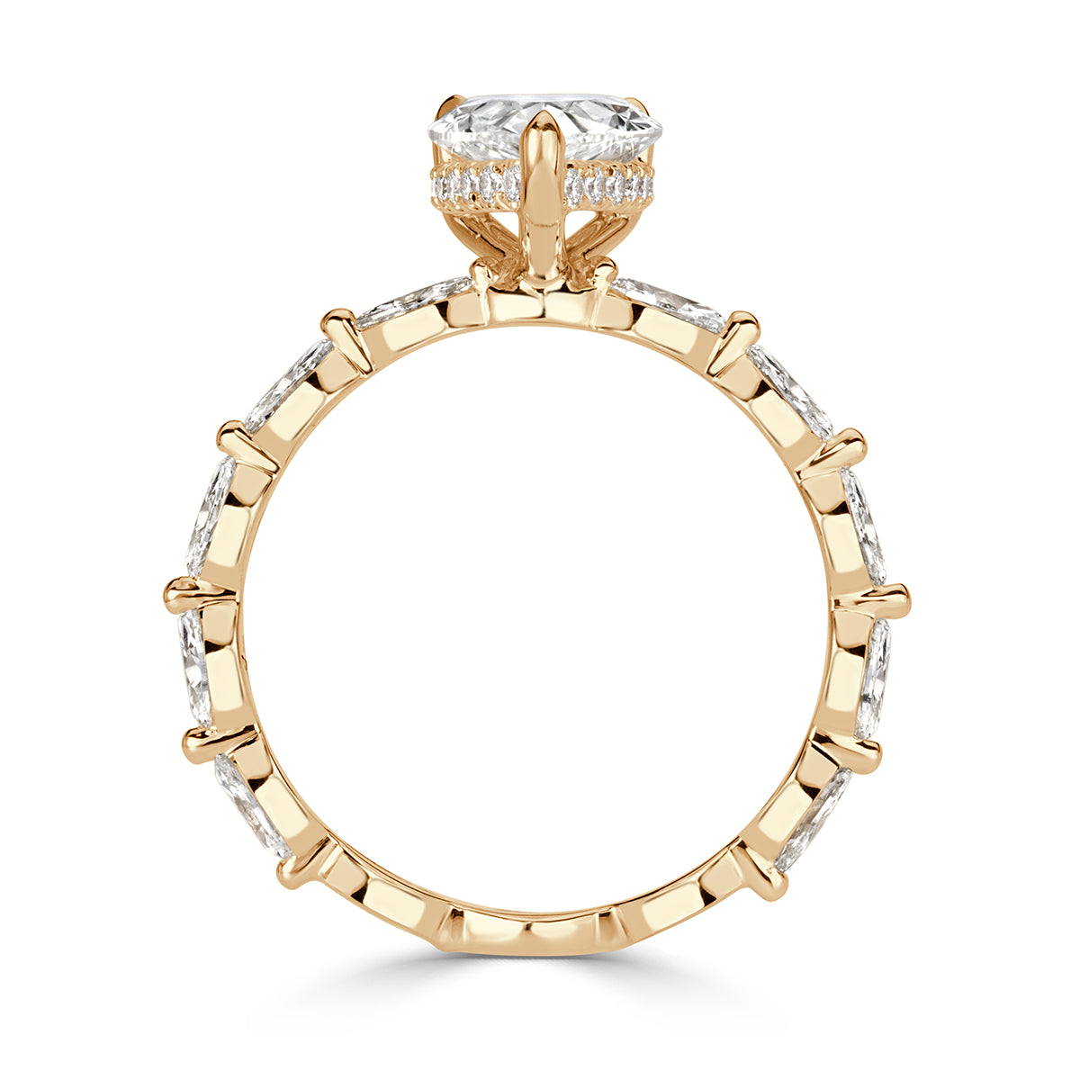 2.54ct Pear Shaped Diamond Engagement Ring