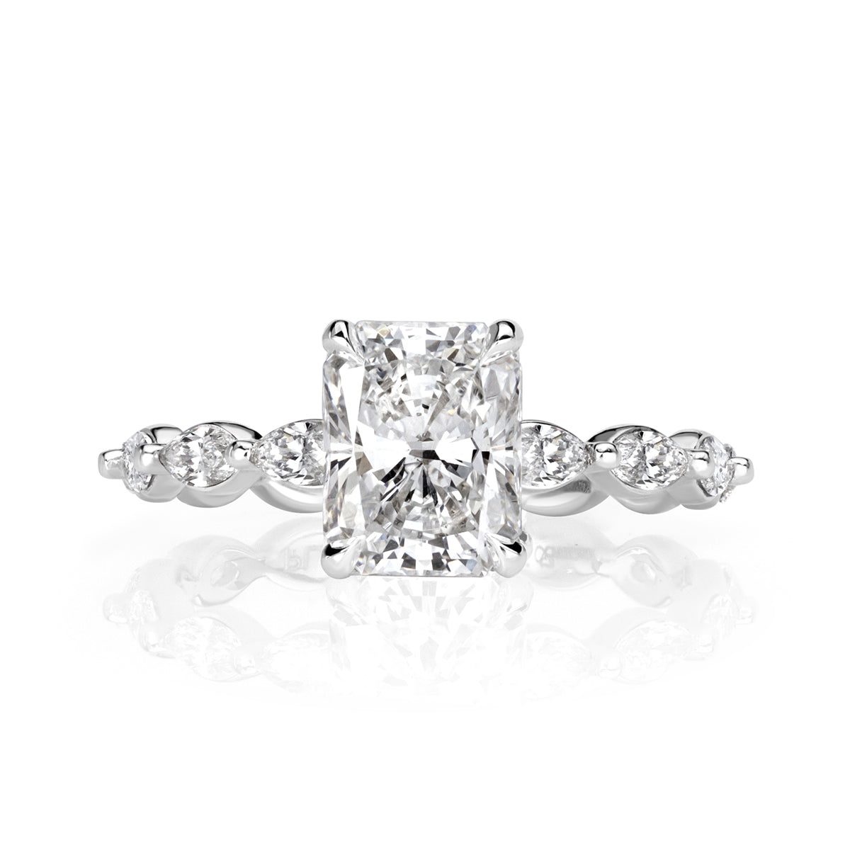 2.38ct Radiant Cut Diamond Engagement Ring
