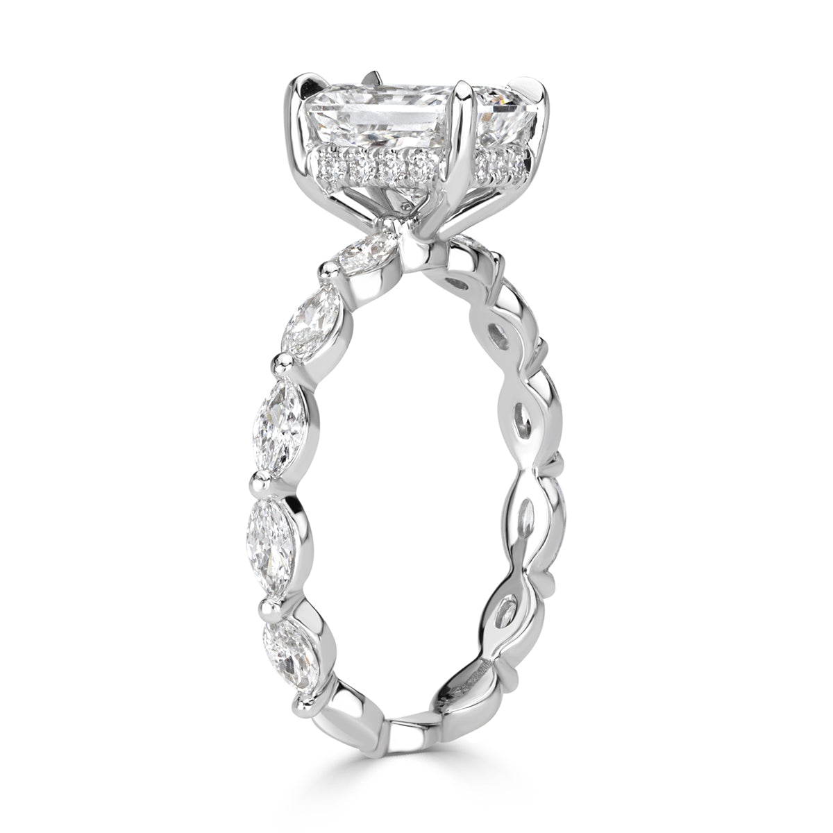 2.46ct Radiant Cut Diamond Engagement Ring