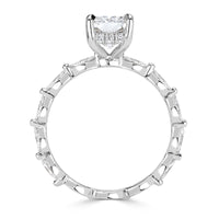 2.46ct Radiant Cut Diamond Engagement Ring