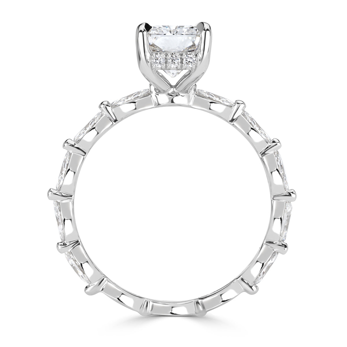 2.46ct Radiant Cut Diamond Engagement Ring