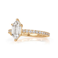 1.43ct Hexagon Cut Diamond Engagement Ring
