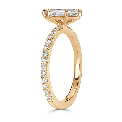 1.43ct Hexagon Cut Diamond Engagement Ring