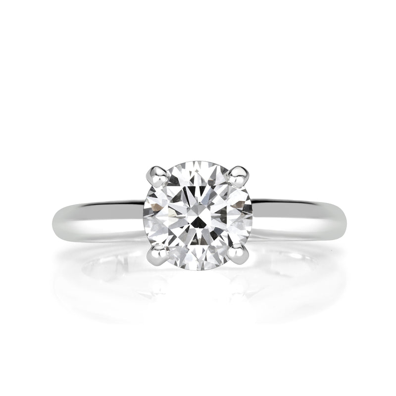 1.07ct Round Brilliant Cut Diamond Engagement Ring By Cartier