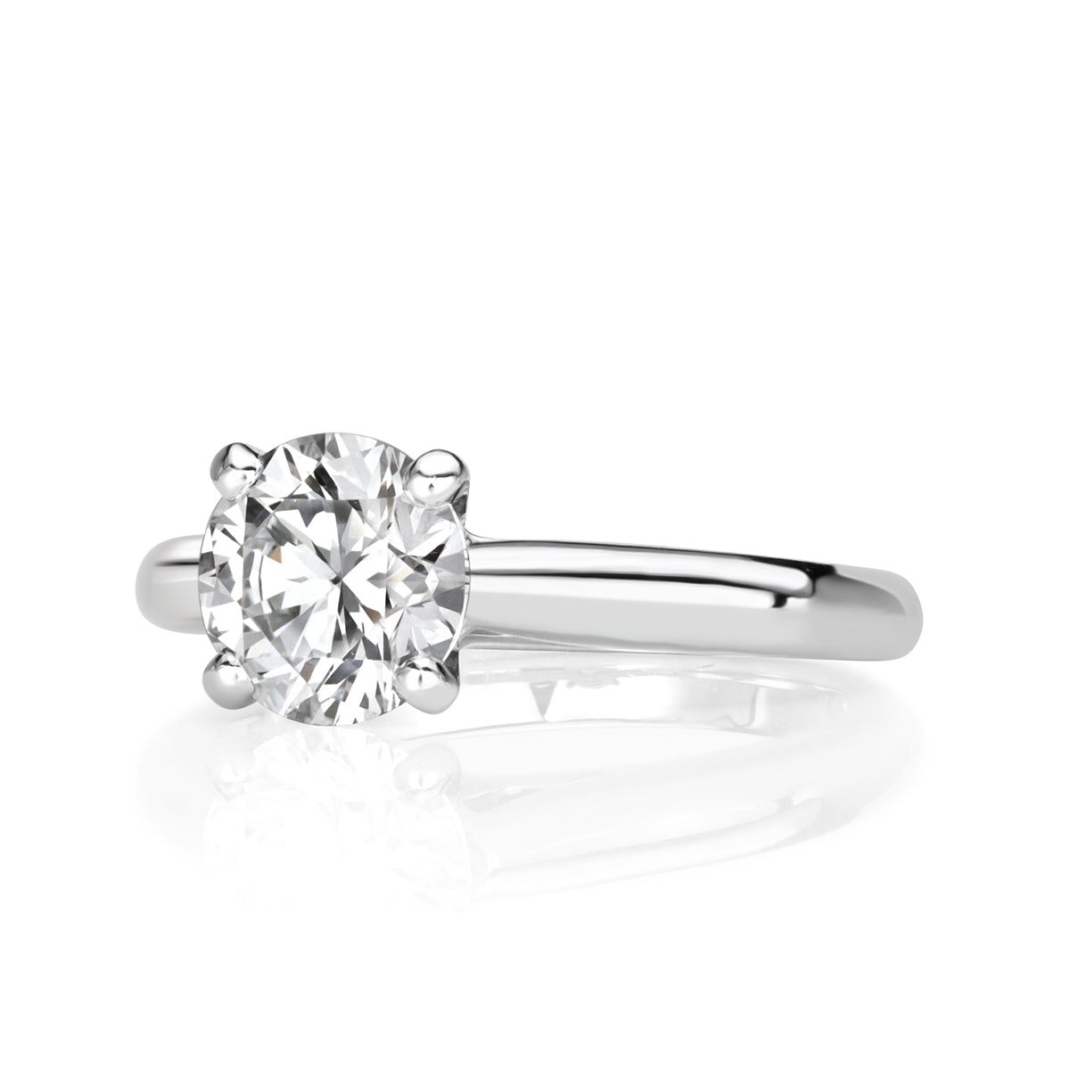 1.07ct Round Brilliant Cut Diamond Engagement Ring By Cartier