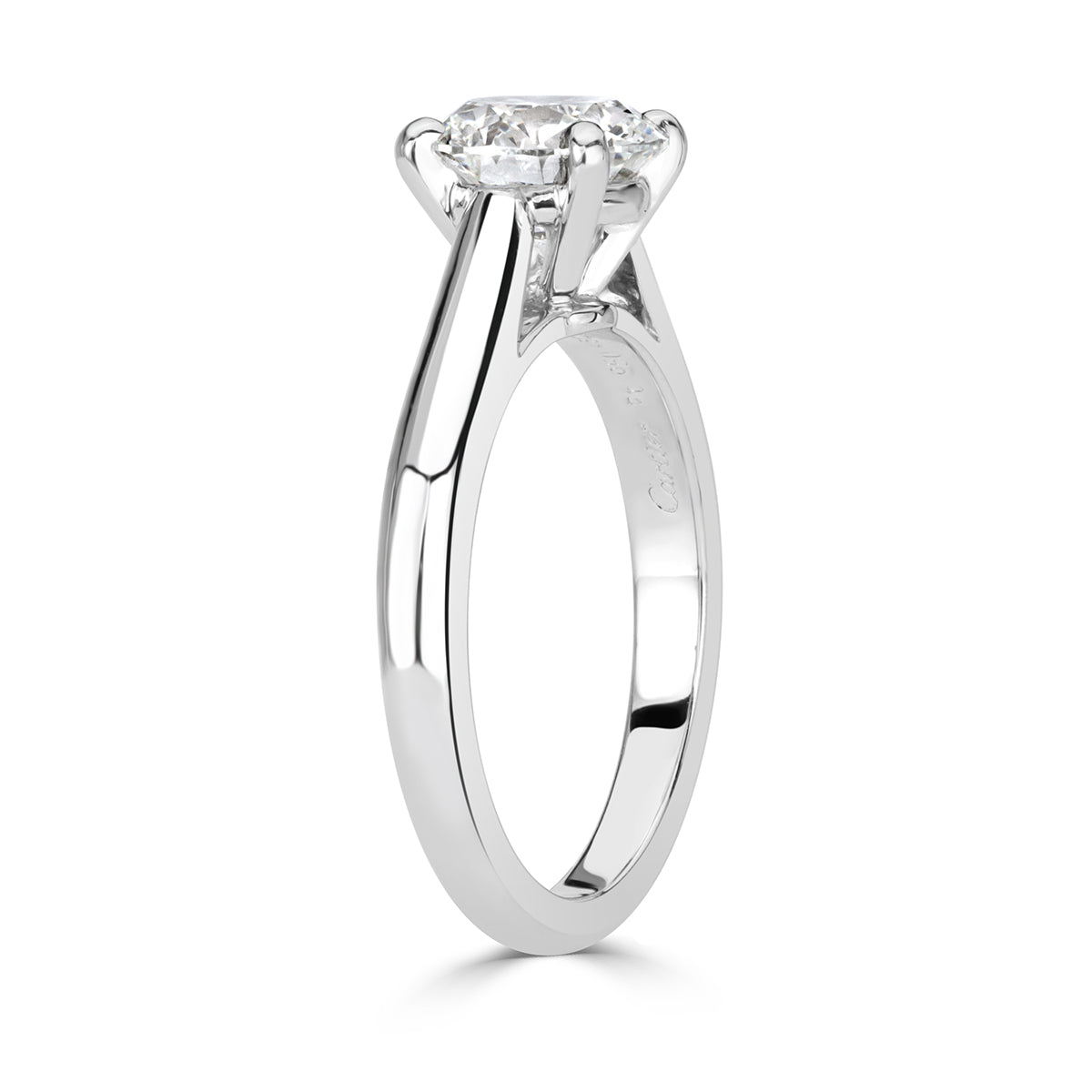 Round Brilliant Cut Diamond Engagement Ring By Cartier