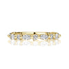 0.64ct Marquise and Round Brilliant Cut Diamond Wedding Band in 18k Yellow Gold