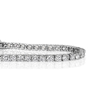 5.46ct Round Brilliant Cut Diamond Tennis Bracelet in 14k White Gold