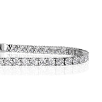 6.76ct Round Brilliant Cut Diamond Tennis Bracelet in 18k White Gold