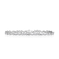 6.85ct Fancy Shape Diamond Bracelet in 18k White Gold in 7'