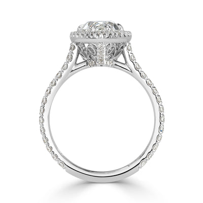 2.92ct Pear Shaped Diamond Engagement Ring