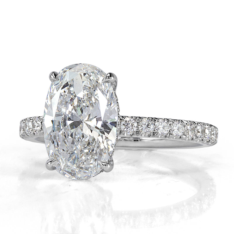 3.62ct Oval Cut Diamond Engagement Ring