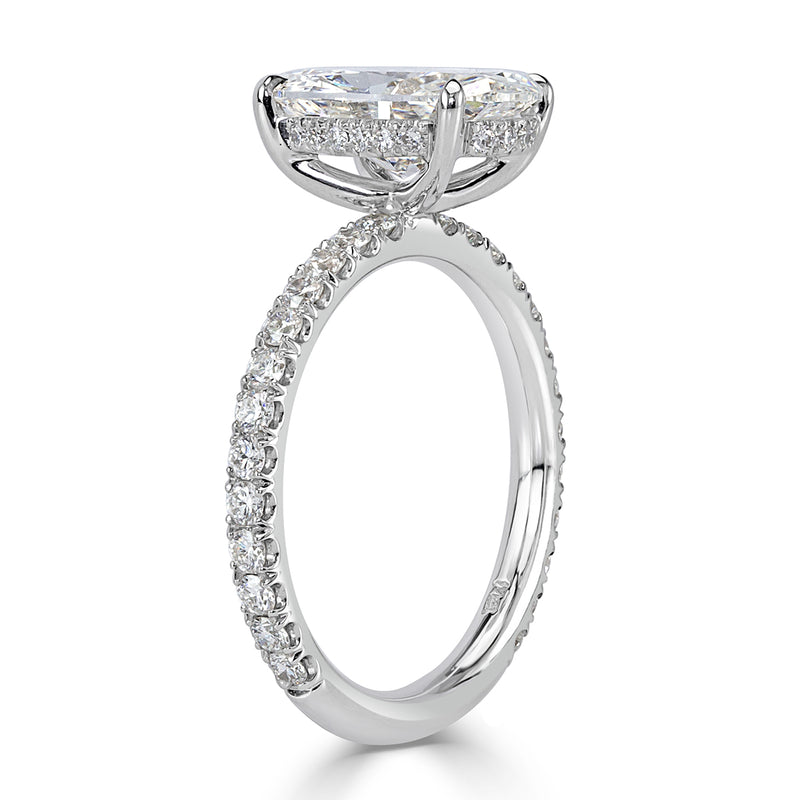 3.62ct Oval Cut Diamond Engagement Ring