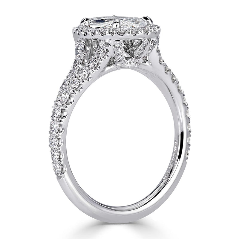 2.79ct Oval Cut Diamond Engagement Ring