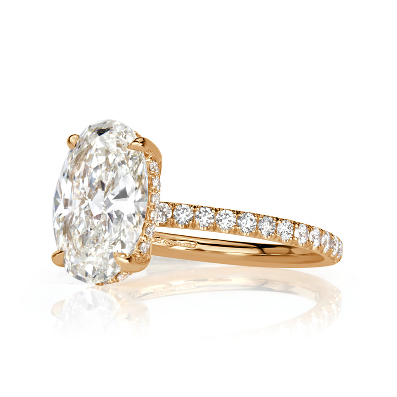 3.02ct Oval Cut Diamond Engagement Ring