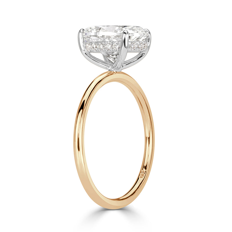3.10ct Oval Cut Diamond Engagement Ring