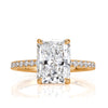 3.48ct Radiant Cut Diamond Engagement Ring