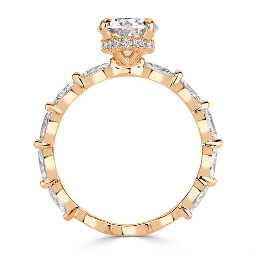 2.71ct Oval Cut Diamond Engagement Ring