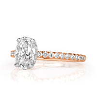 1.60ct Oval Cut Diamond Engagement Ring