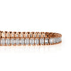 8.15ct Emerald Cut Diamond Tennis Bracelet in 18k Rose Gold