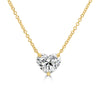 2.01ct Heart Shaped Diamond Pendant in 18k Yellow Gold